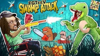 CROCODILE SWAMP Animals R Attakkin Meh FGTEEV Funny GameplaySkit [upl. by Eedolem]