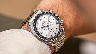 HandsOn With The White Dial OMEGA Speedmaster Moonwatch  Everything to Know [upl. by Naejarual612]