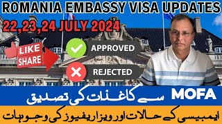 Romania Embassy Visa UpdatesWhat Documents Attest From MOFAVisa Refuse ReasonsEurope Visa Guide [upl. by Navert]