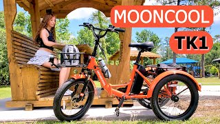 MOONCOOL TK1 Electric FOLDING Trike Comes Mostly Assembled [upl. by Lessig]