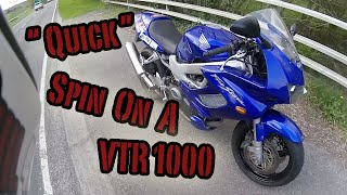 A quotQuickquot Spin On A VTR 1000 [upl. by Einnoc]