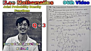 Joint Probability Density Functions  Q  3  94th Video probability statistics maths [upl. by Libbey464]