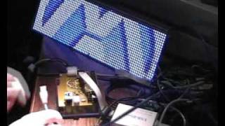 Slave RGB LED matrix controlled over LVDS from master using UTP cable [upl. by Yanehc]