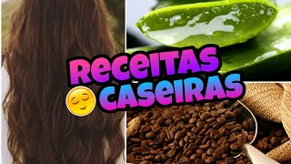 FAÇA SEU CABELO CRESCER MAIS RÁPIDO  RECEITAS CASEIRAS DE CAFÉ E BABOSA [upl. by Jorry]