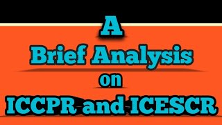 A brief analysis of ICCPR and ICESCR [upl. by Trevlac]