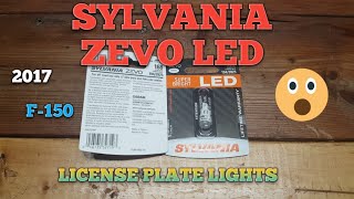 😱quotSYLVANIA ZEVOquot😱 LED LICENSE PLATE LIGHTS👍2017 F150 [upl. by Jephthah341]