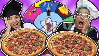 PIZZA COM INGREDIENTES SURPRESA DA ROLETA MISTERIOSA DESAFIO DO RONI FICHER [upl. by Ophelie824]