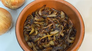 Cómo hacer Cebollas CARAMELIZADAS Receta facíl de cocina CARAMELISED ONIONS shorts [upl. by Bathesda494]