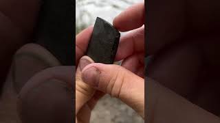 Making a knife sharpener pendant from nature survival nature bushcraft camping outdoorlife [upl. by Sirk]