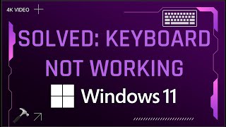 Solved Keyboard not working on Windows 11 2023 fix [upl. by Eiruam]