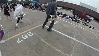 Pearland High School Marching Band 2019 quotMusequot Baritone Headcam [upl. by Drahsir]