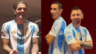 quotEs la últimaquot la chicana de De Paul a Messi y Di María en la foto para la Copa América [upl. by Nido]