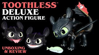 HTTYD  Ohnezahn ™ Toothless Deluxe Action Figure  Actionfigur mit vielen Einzelteilen amp 3 Köpfen [upl. by Eitsim]