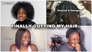 ✂️ A BIG CHOP AFTER SEVERE RELAXER DAMAGE [upl. by Carilyn]