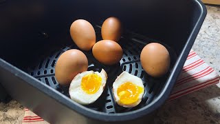 Air Fryer Hard Boiled Eggs in 10 minutes  Perfect Air Fry Eggs airfryerrecipes airfryer cosori [upl. by Eidnew]