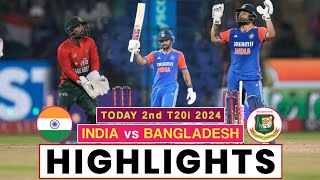 IND vs BAN 2nd T20 Highlights 2024  India vs Bangladesh Highlights 2024  Nitish Reddy Batting [upl. by Jacklyn890]