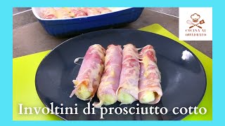 Involtini di prosciutto cotto con patate filanti [upl. by Lumbye187]