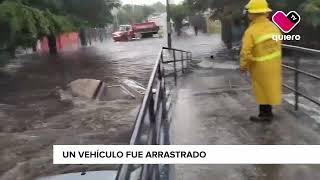 Lluvia provoca inundación en colonia Oblatos en Guadalajara [upl. by Ahsennek]