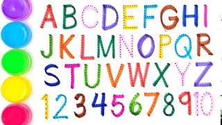 Alphbet for kids I ABC Alphabet Song for Kids  alphabet with dotted lines practice abc for kids [upl. by Adnof]