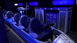 Space Mountain Front Row Nightvision HD Magic Kingdom Walt Disney World [upl. by Cynar315]