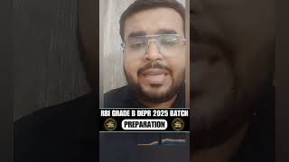 RBI Grade B Depr 2025 Batch  RBI Grade B Depr Economics Preparation  By Sahil Arora Sir shorts [upl. by Nollat]