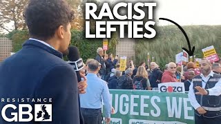 Stand Up To Racism Gets Racist with AntiReform UK Protest [upl. by Gerta]