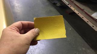 Removing orange peel with 80 grit sandpaper in 20 seconds [upl. by Platas]