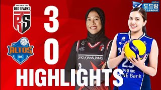 HIGHLIGHT RED SPARK VS IBK ALTOS  KOREAN VLEAGUE [upl. by Airelav]