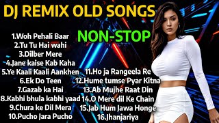 DJ REMIX OLD SONGS  DJ NONSTOP MASHUP 2024  80S90S HINDI SONGS  Old Remix songs HARD BASS [upl. by Eneluj]