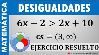 EJERCICIOS RESUELTOS DE DESIGUALDADES LINEALES CON UNA VARIABLE  PARTE 2 [upl. by Oetam]