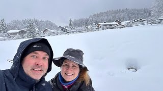 Winterwanderung im Bayerischen Wald Panoramarundwanderweg in Bodenmais mit extrem viel Schnee [upl. by Marb61]