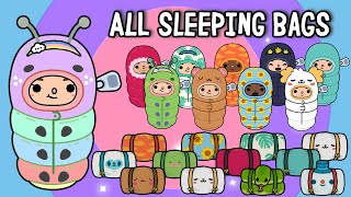 ALL SLEEPING BAGS in TOCA LIFE WORLD  TOCA BOCA  NecoLawPie [upl. by Darn]