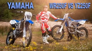 Yamaha WR250F VS YZ250F test Enduropro [upl. by Hudis158]