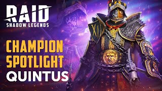 RAID Shadow Legends  Champion Spotlight  Quintus the Triumphant [upl. by Larimer]