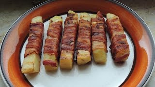 Bacon wrapped Potato in a contact grill  Baconlindad potatis i kontaktgrillen [upl. by Domini]