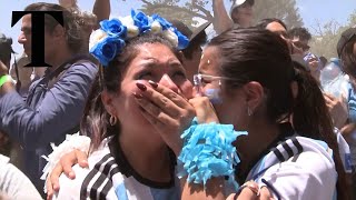 Argentina fans celebrate after winning the 2022 Fifa World Cup [upl. by Falk]