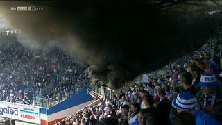 😱 2 Bundesliga FC Hansa Rostock Fans setzen Stadion in Brand 🔥 Paderborn Gegen Hansa Rostock Abstieg [upl. by Eiffe638]