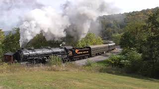 Western Maryland 1309 at Helmstetters Curve with a Southern Railway Whistle [upl. by Yursa213]