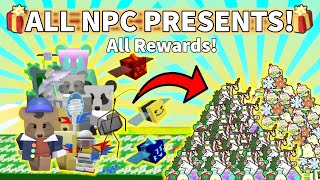 🎁 Every NPC Present Rewards in Bee Swarm Simulator Beesmas 2024 [upl. by Anikehs512]