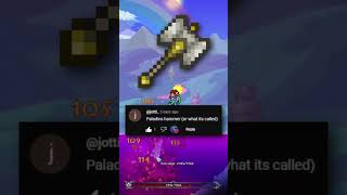 Terraria Fact Day 13 Paladins Hammer terraria gaming jotti [upl. by Rotberg]