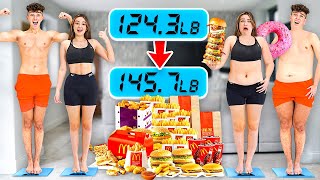 Who can GAIN the MOST WEIGHT in 1 Hour  Challenge [upl. by Fanchet]