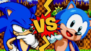 MUGEN Battles  Sonic vs Sonic Mania [upl. by Ociral]