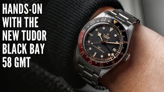 The New TUDOR Black Bay 58 GMT Is Here HandsOn at Watches amp Wonders [upl. by Ninette]