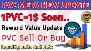 PVC Rate Prediction In System  PVC META NEW UPDATE Earn money from pvc [upl. by Marka]