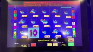 Fishin frenzy bookies slot MAX STAKE BONUS  HUGE WIN [upl. by Ymerej]