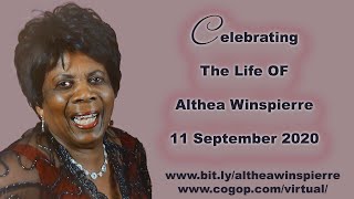 Celebrating the life of Althea Germaine Winspierre [upl. by Odnomyar]