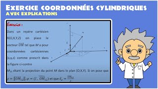 Exercice coordonnées cylindriques [upl. by Ibbob834]