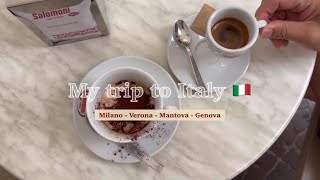 vlog 🇮🇹 Tosca Opera in Italy  MilanoVeronaMantovaGenova  trip with dad  pistachio coffee 🤌 [upl. by Ydniahs188]