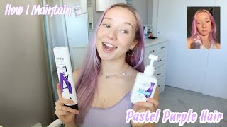 How I Maintain My Pastel Purple Hair [upl. by Ecilahs627]