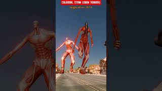 Attack On Titan Size Comparison 2024 aot attackontitan [upl. by Caffrey]